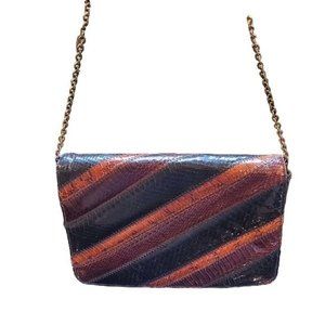 Vintage Morle Snake Skin Clutch Purse